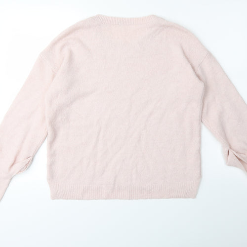 Per Una Womens Pink  Knit Pullover Jumper Size 8