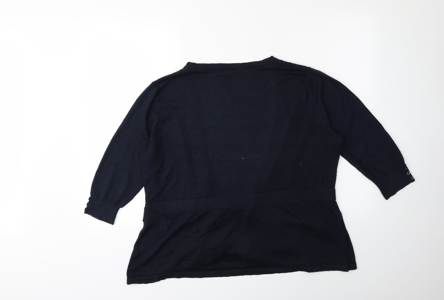 George Womens Blue  Knit Cardigan Jumper Size 22
