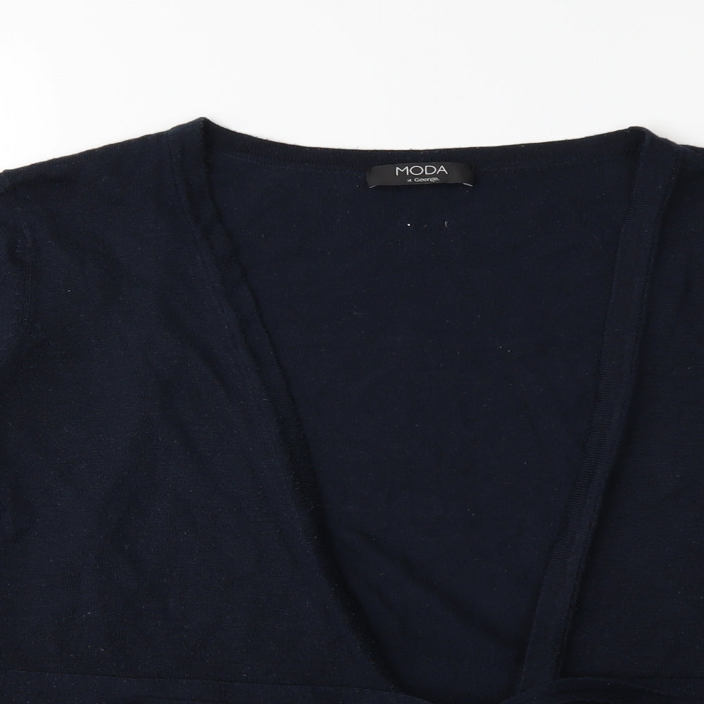 George Womens Blue  Knit Cardigan Jumper Size 22