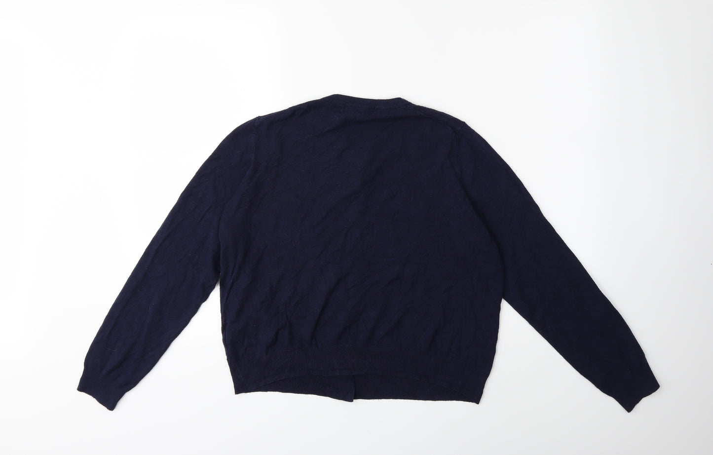 Marks and Spencer Womens Blue  Knit Cardigan Jumper Size 18