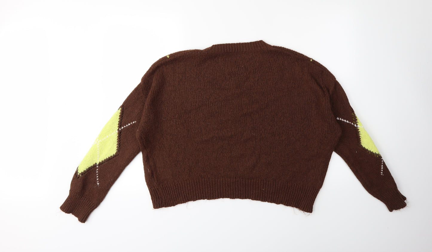 Stradivarius Womens Brown  Knit Pullover Jumper Size L