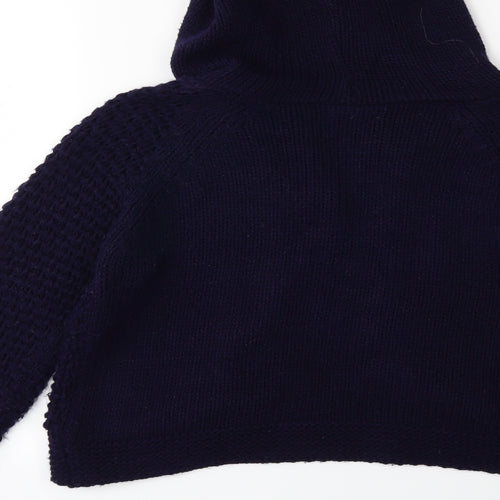Miss Selfridge Womens Blue  Knit Cardigan Jumper Size 10