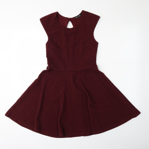 Miss Saigon Womens Red   Fit & Flare  Size 10