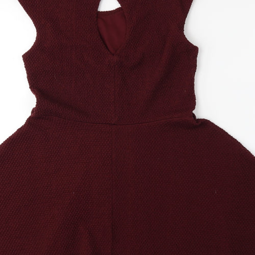 Miss Saigon Womens Red   Fit & Flare  Size 10