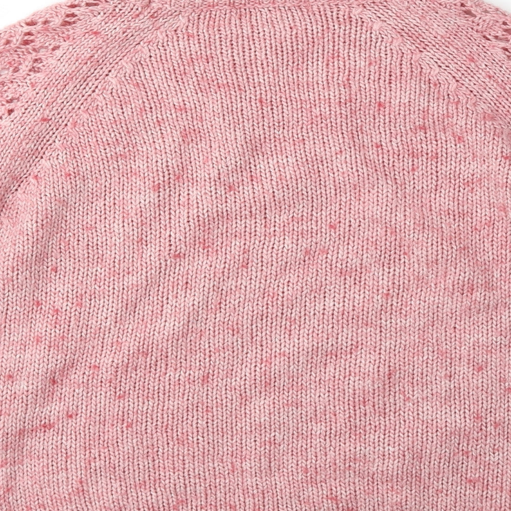 Definitions Womens Pink  Knit Pullover Jumper Size 14