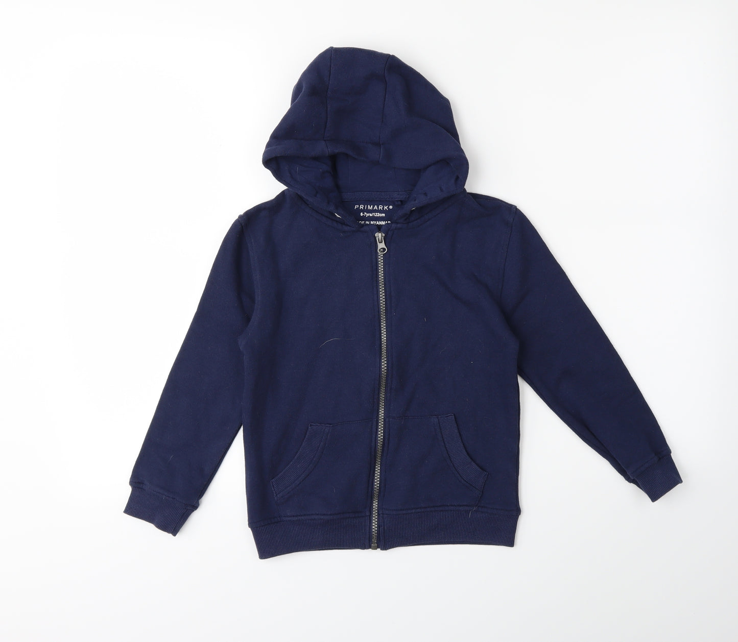 Primark Boys Blue   Full Zip Hoodie Size 6 Years