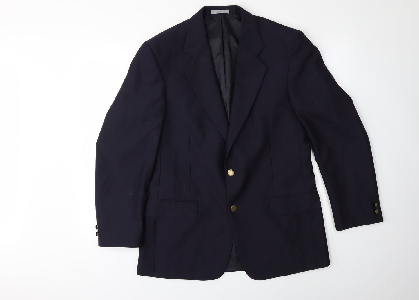 Marks and Spencer Mens Blue Striped  Jacket Suit Jacket Size 38