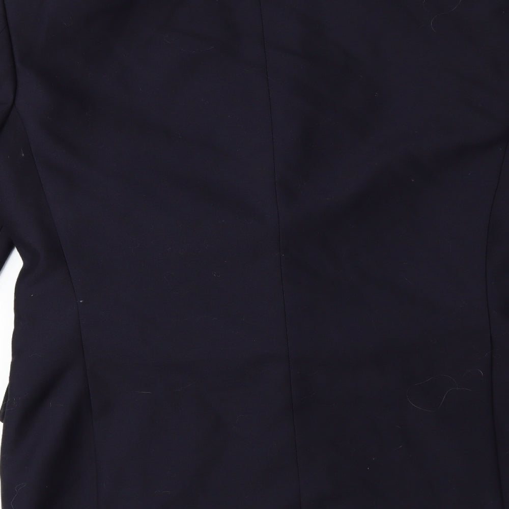 Marks and Spencer Mens Blue Striped  Jacket Suit Jacket Size 38
