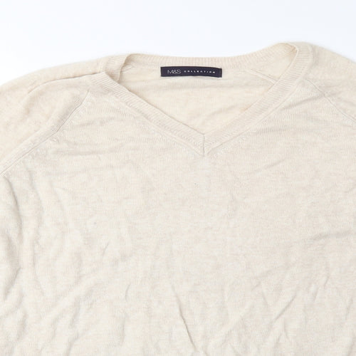 Marks and Spencer Womens Beige  Knit Pullover Jumper Size 12