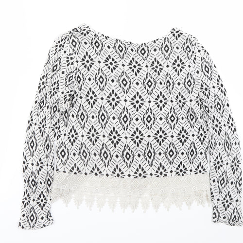 Divided by H&M Womens White   Pullover Jumper Size S