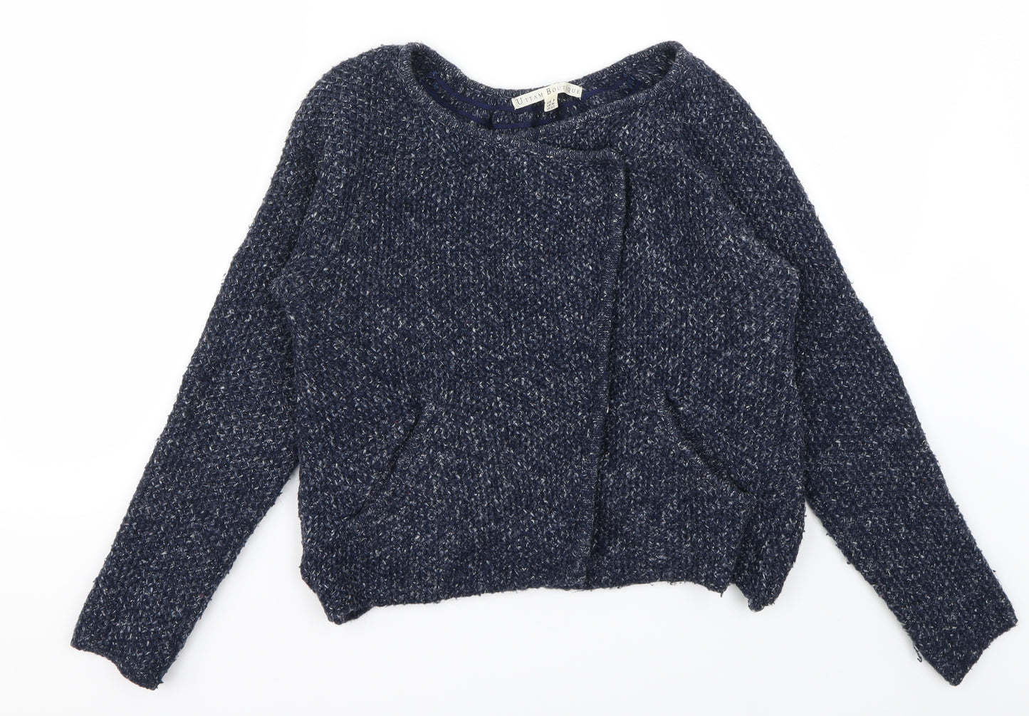 Uttam Boutiquem Womens Blue   Cardigan Jumper Size 8