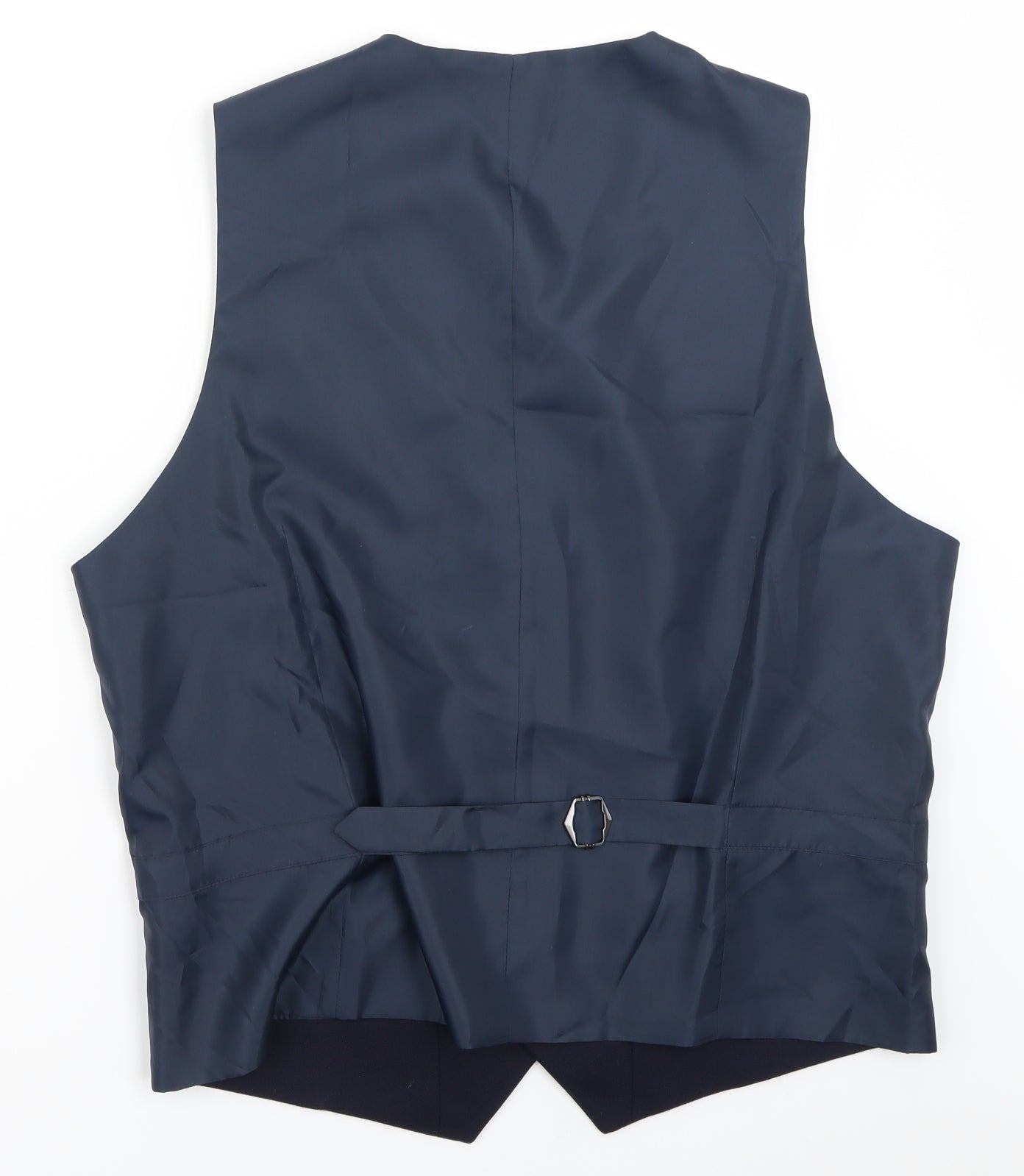 Marks and Spencer Mens Blue   Jacket Suit Waistcoat Size L