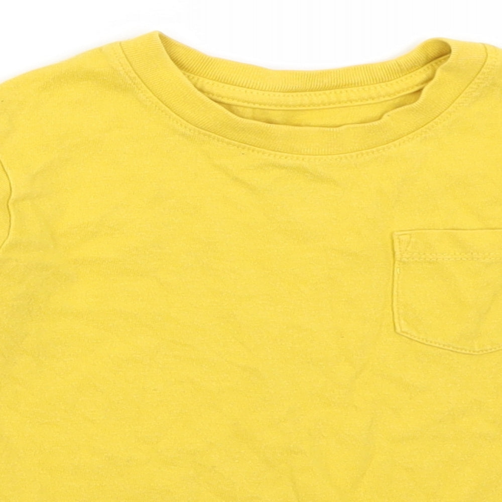 Gap Boys Yellow   Basic T-Shirt Size 3 Years
