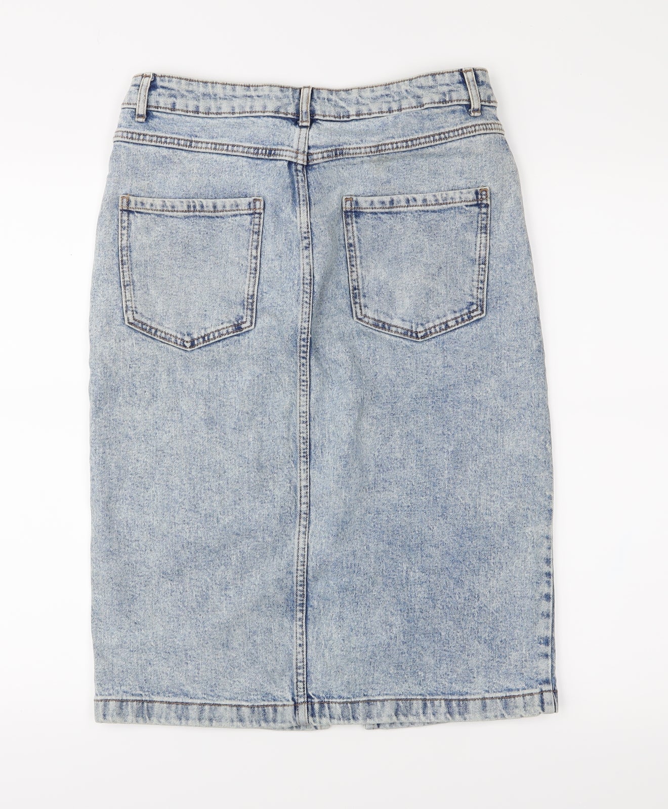 TU Womens Blue  Denim Straight & Pencil Skirt Size 12