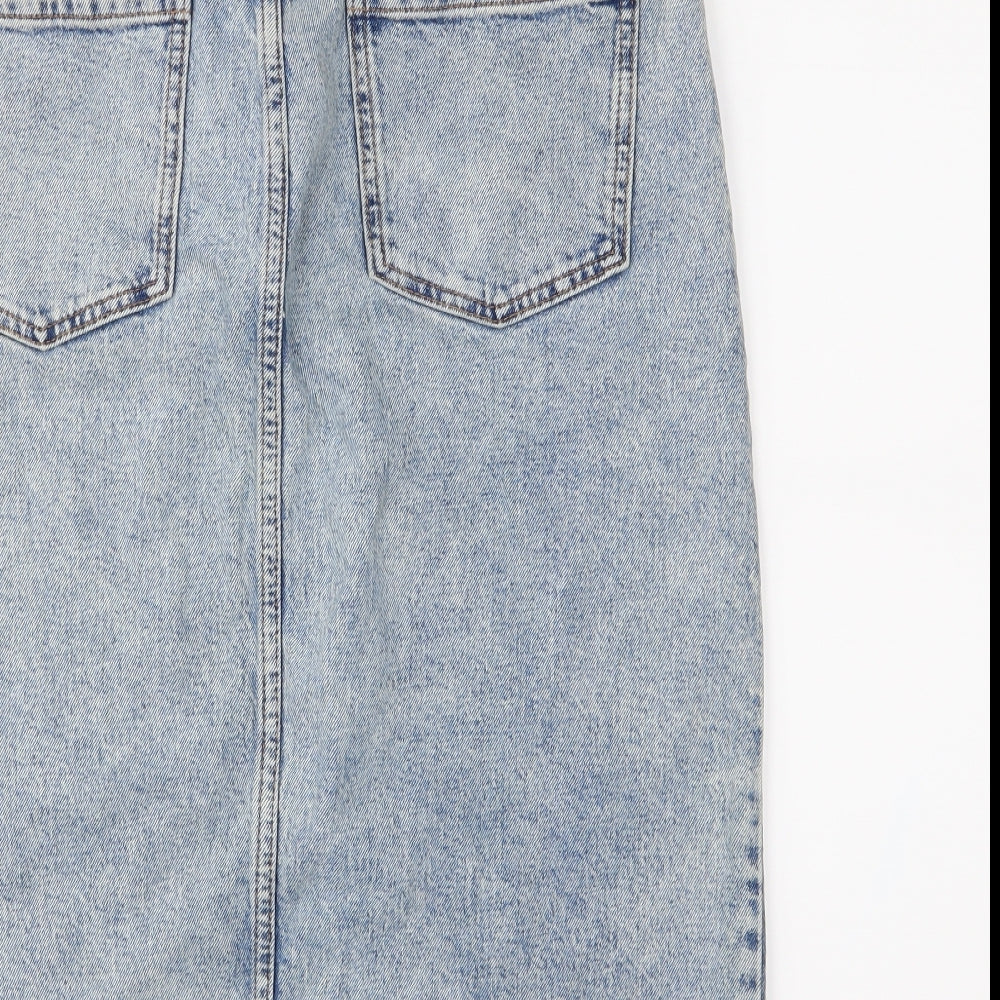 TU Womens Blue  Denim Straight & Pencil Skirt Size 12