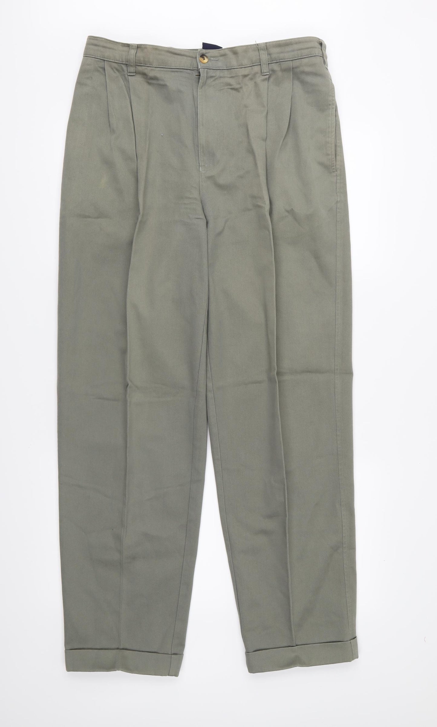 Cotton Traders Mens Grey   Chino Trousers Size 34 L31 in