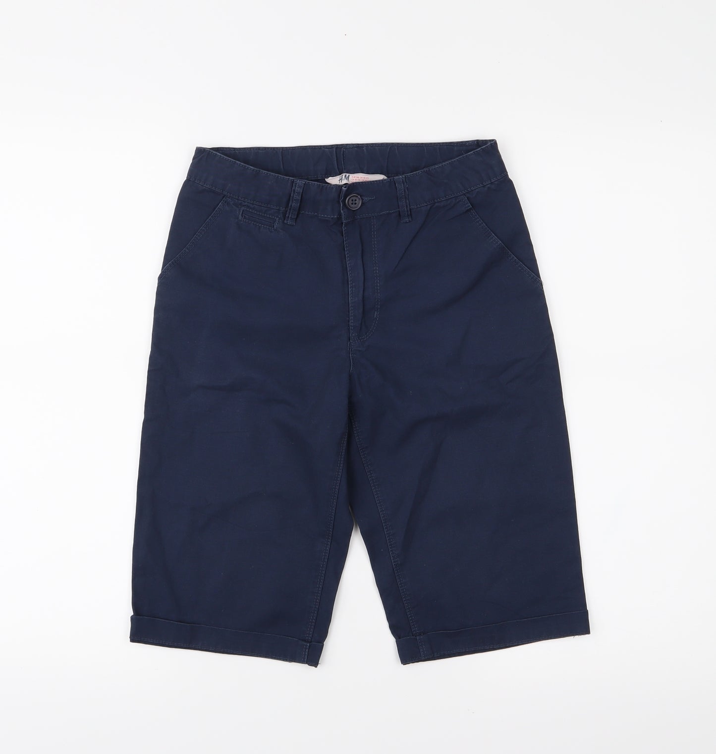 H&M Boys Blue   Chino Shorts Size 10-11 Years