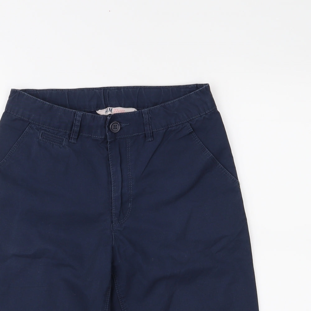 H&M Boys Blue   Chino Shorts Size 10-11 Years