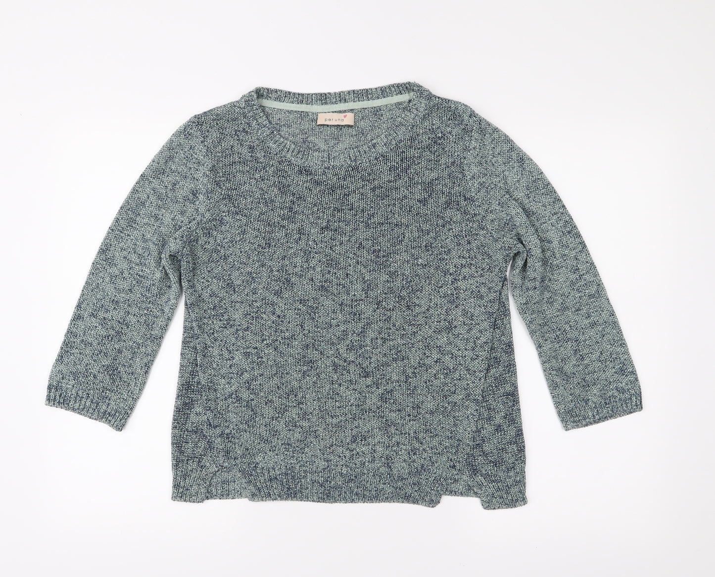 Per Una Womens Blue  Knit Pullover Jumper Size 12