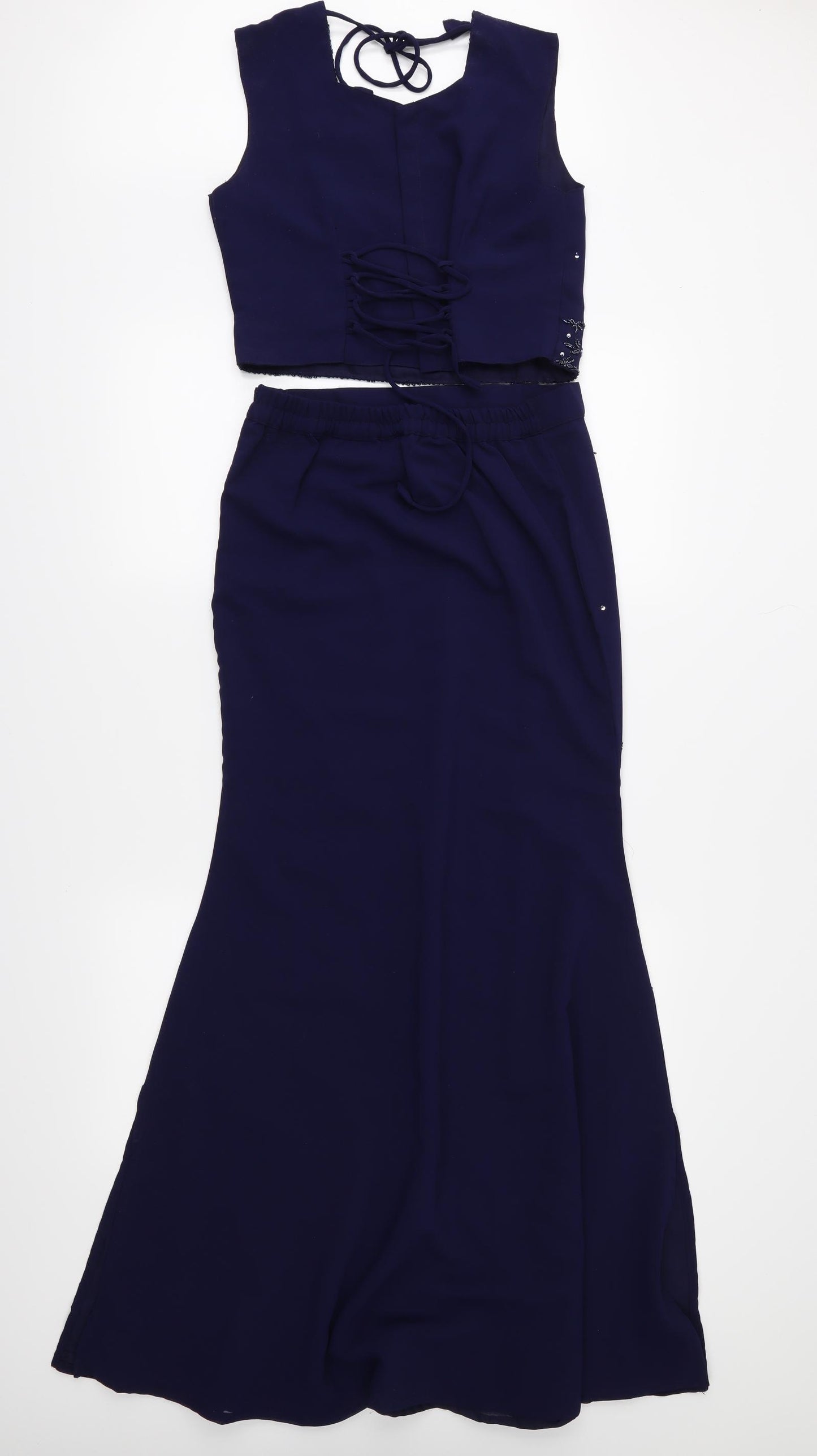 Preworn Womens Blue   Maxi Set Size 8  - Top and Skirt