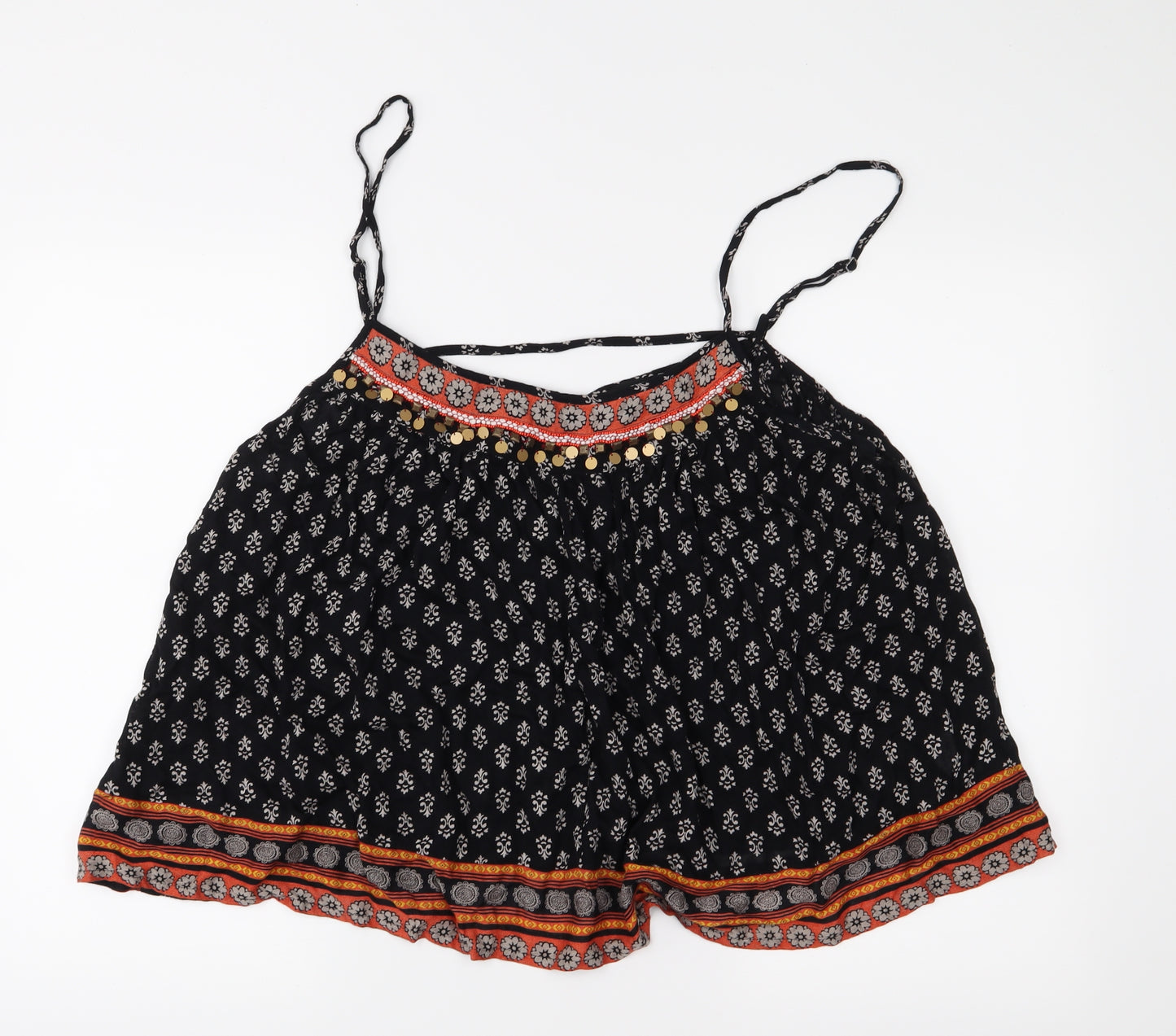 Atmosphere Womens Black Floral  Camisole Blouse Size 20