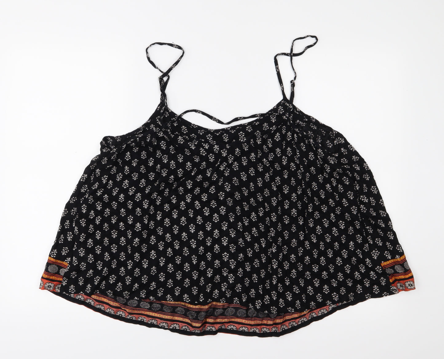 Atmosphere Womens Black Floral  Camisole Blouse Size 20