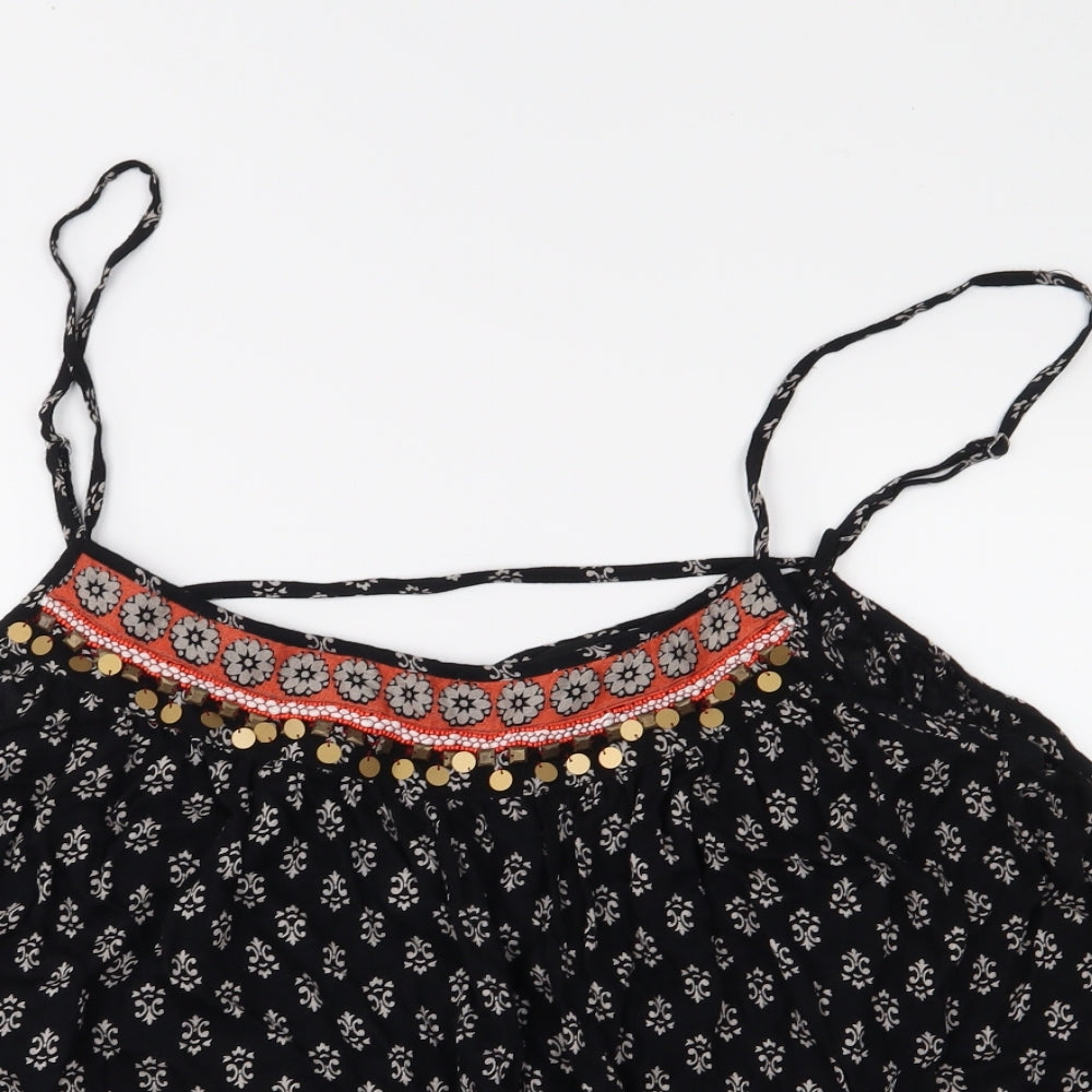 Atmosphere Womens Black Floral  Camisole Blouse Size 20