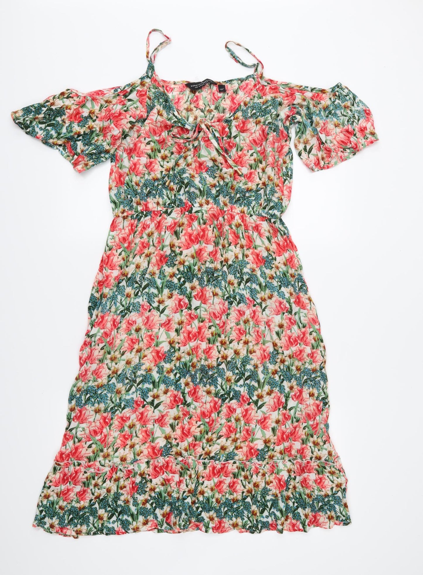 Dorothy Perkins Womens Pink Floral  Fit & Flare  Size 10