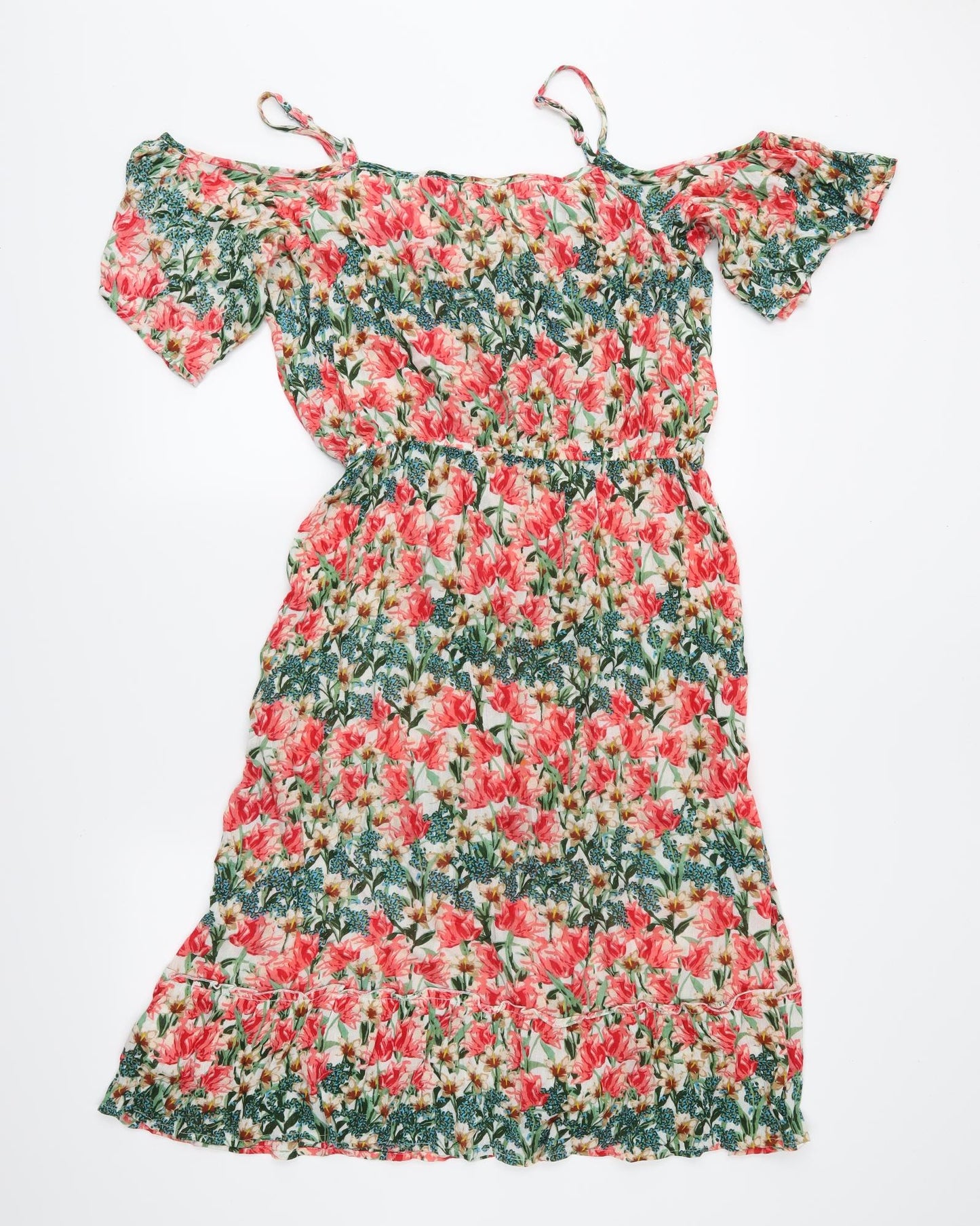 Dorothy Perkins Womens Pink Floral  Fit & Flare  Size 10