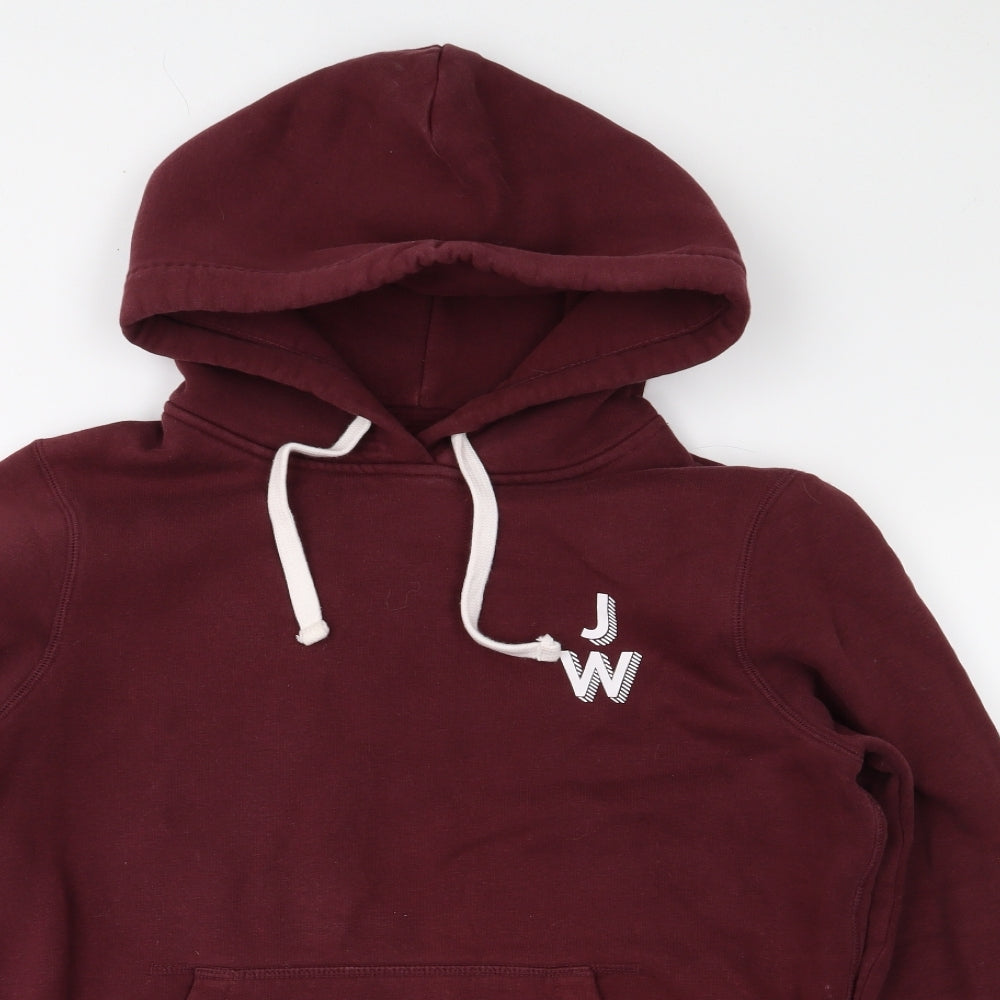 Jack Wills Womens Purple  Jersey Pullover Hoodie Size 12
