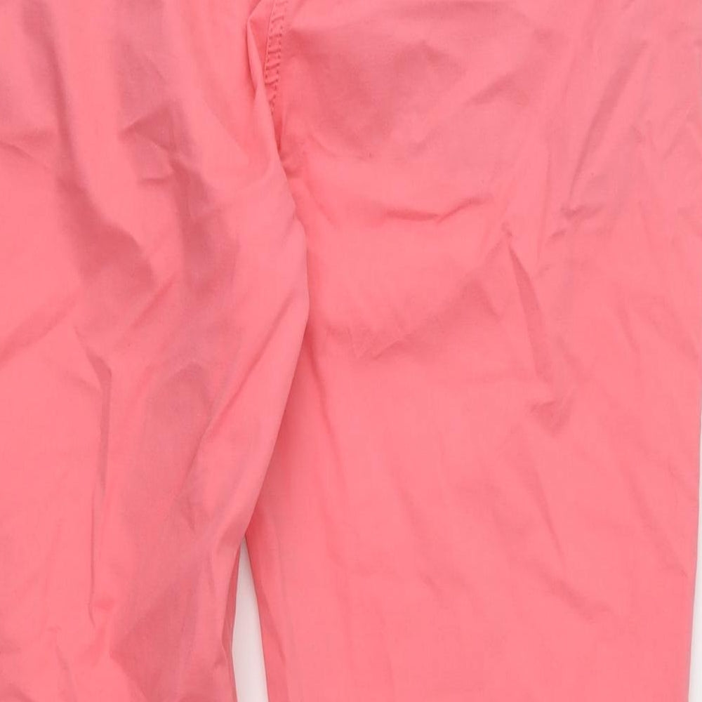 Crew Clothing Womens Pink   Cropped Trousers Size 14 L25 in