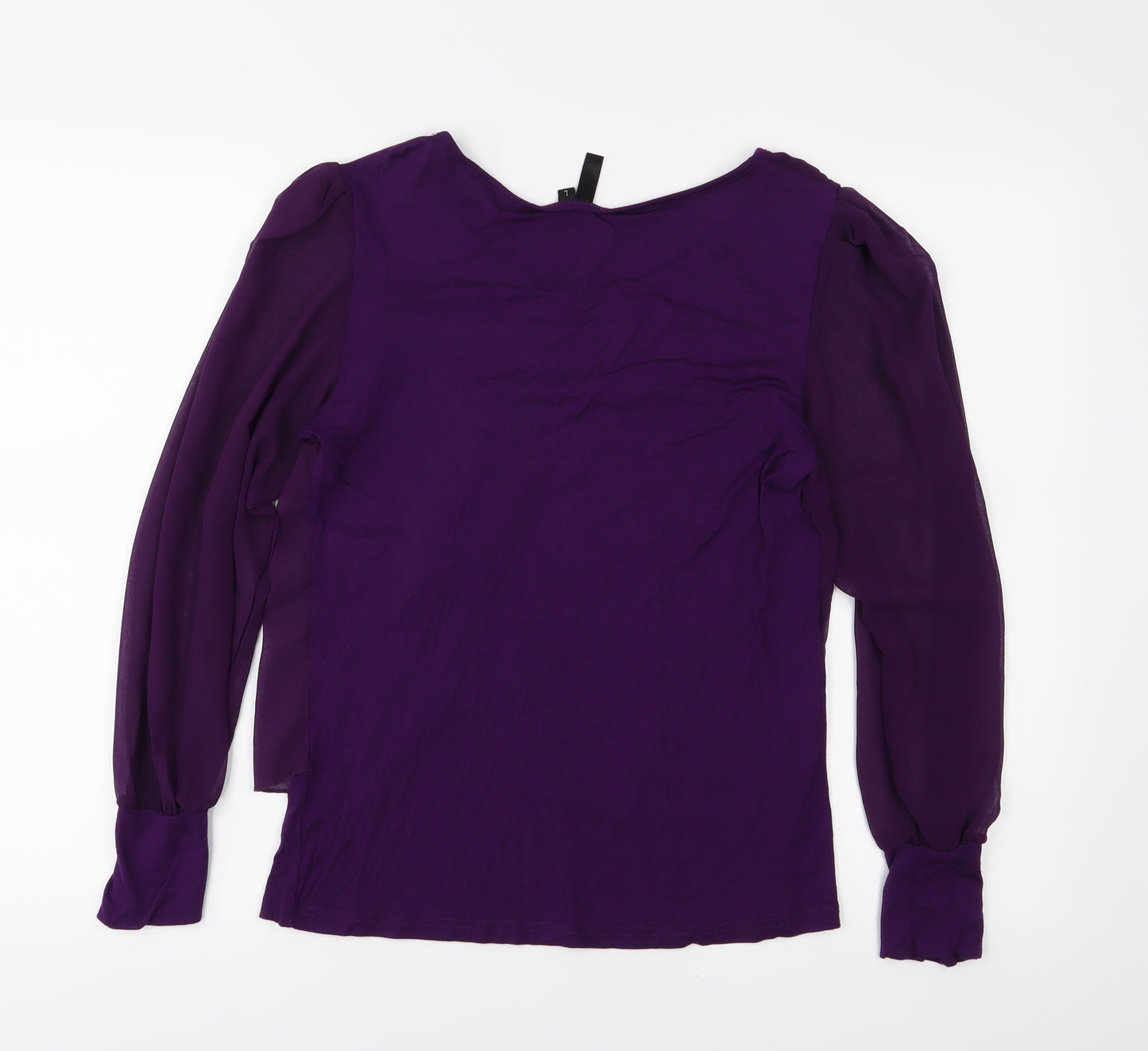 Preworn Womens Purple   Basic Blouse Size L
