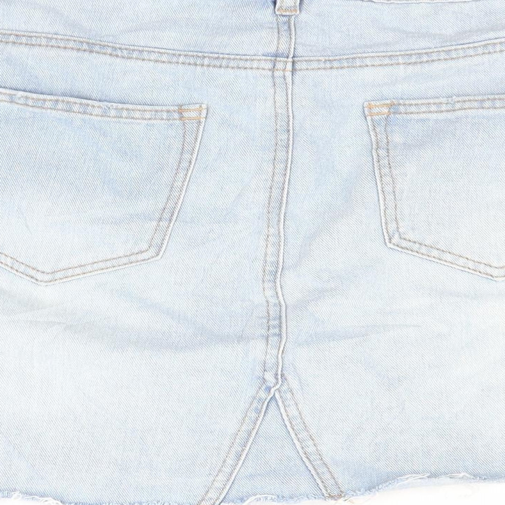 New Look Womens Blue  Denim Mini Skirt Size 16