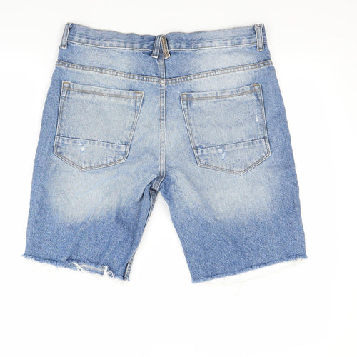 Primark Mens Blue  Denim Chino Shorts Size 32