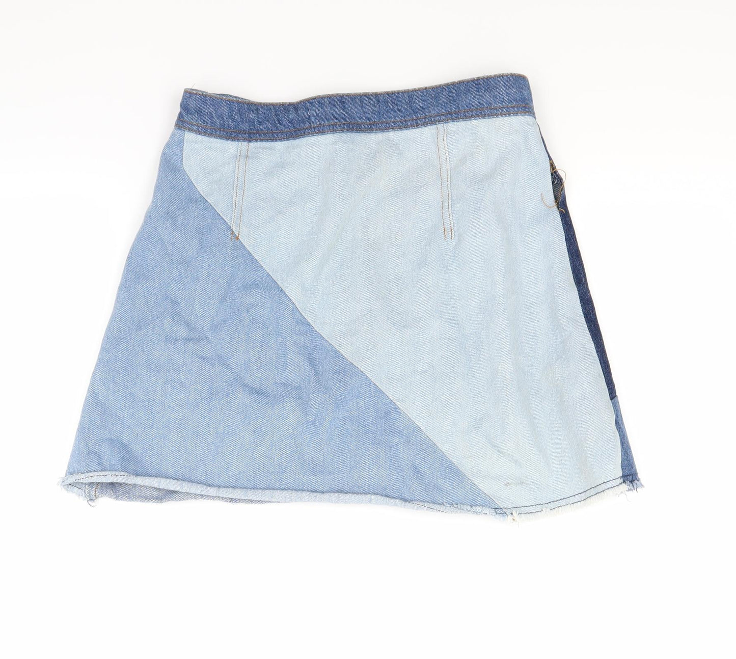 Life In progress Womens Blue  Denim Mini Skirt Size XS