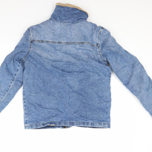 Marks and Spencer Boys Blue  Denim Jacket Coat Size 13 Years