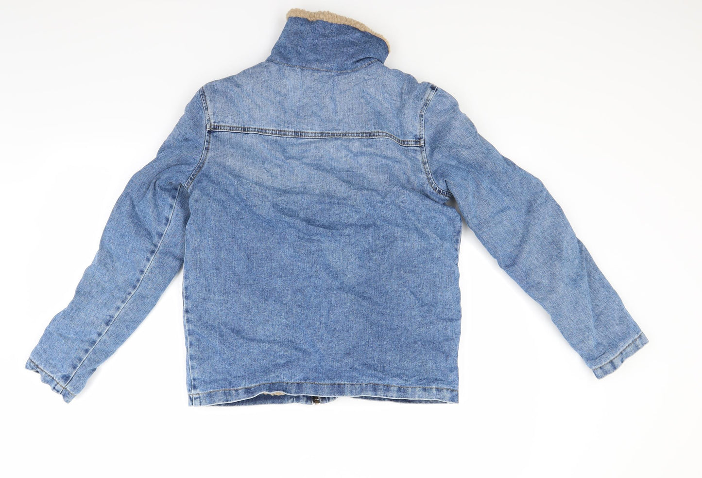 Marks and Spencer Boys Blue  Denim Jacket Coat Size 13 Years