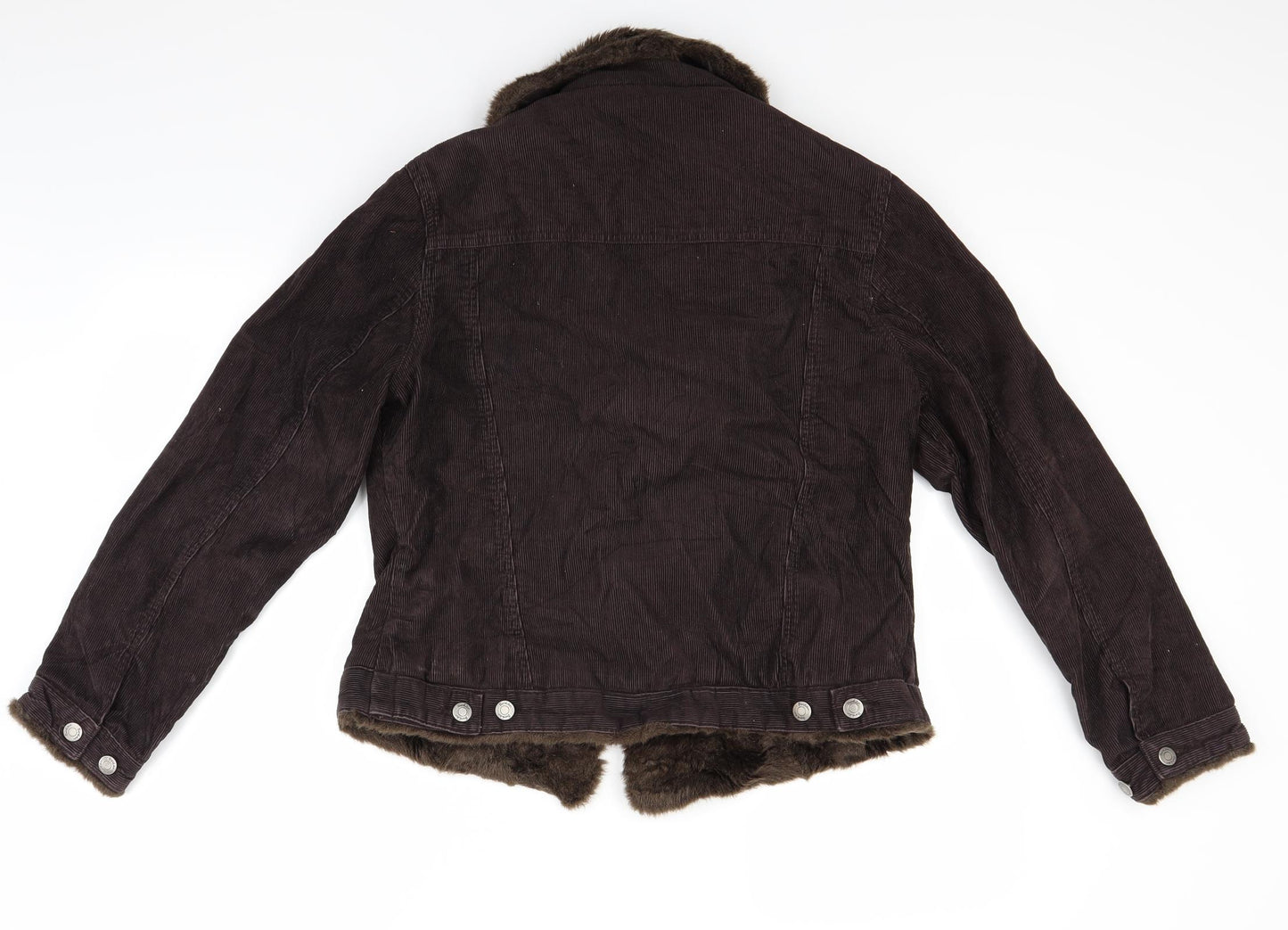 Boden Womens Brown  Corduroy Jacket Coat Size 12