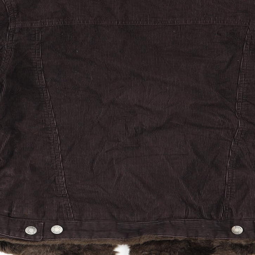 Boden Womens Brown  Corduroy Jacket Coat Size 12