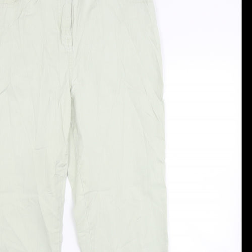 peruna Womens Green  Denim Straight Jeans Size 14 L28 in