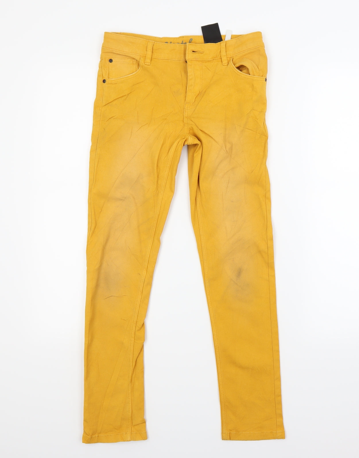H&M Girls Orange  Denim Skinny Jeans Size 9-10 Years