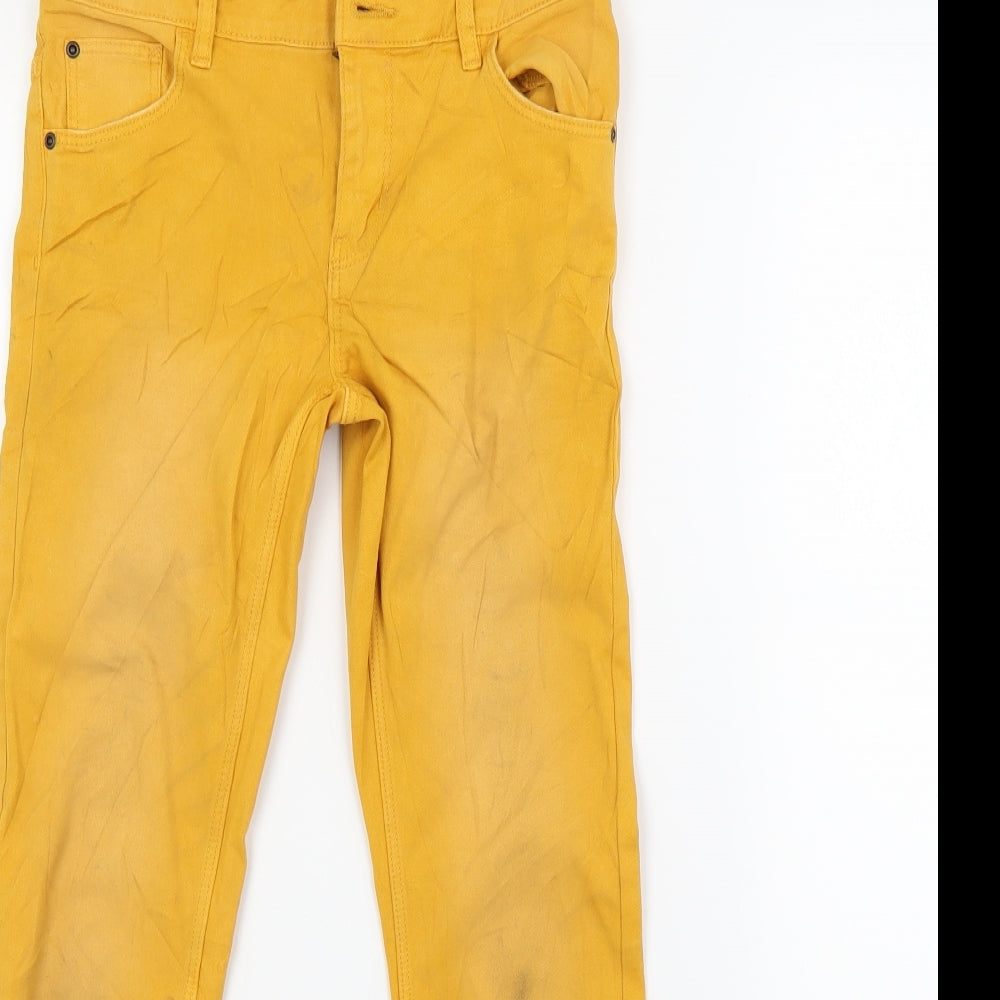H&M Girls Orange  Denim Skinny Jeans Size 9-10 Years
