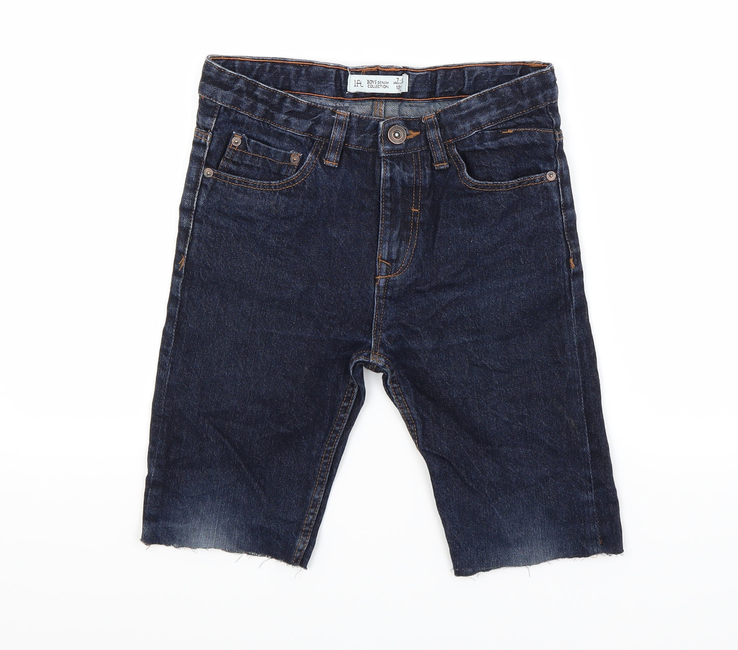 lft Boys Blue  Denim Chino Shorts Size 7-8 Years