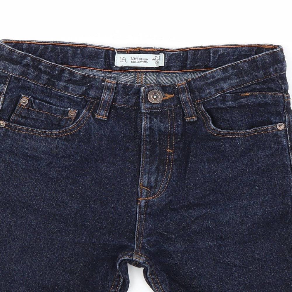lft Boys Blue  Denim Chino Shorts Size 7-8 Years