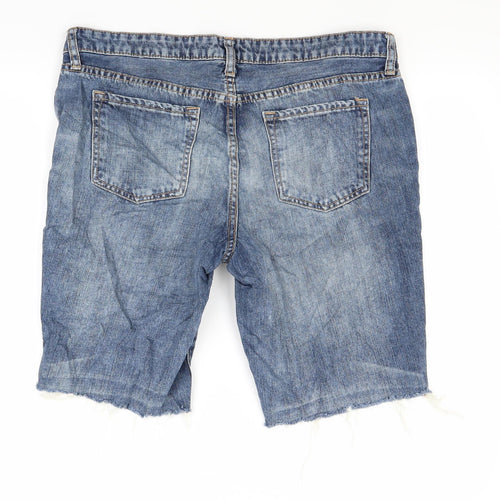 Gap Womens Blue  Denim Boyfriend Shorts Size 14