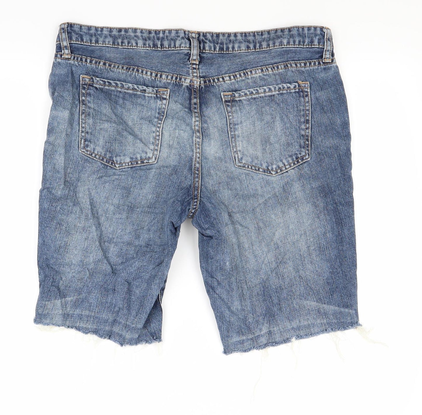 Gap Womens Blue  Denim Boyfriend Shorts Size 14