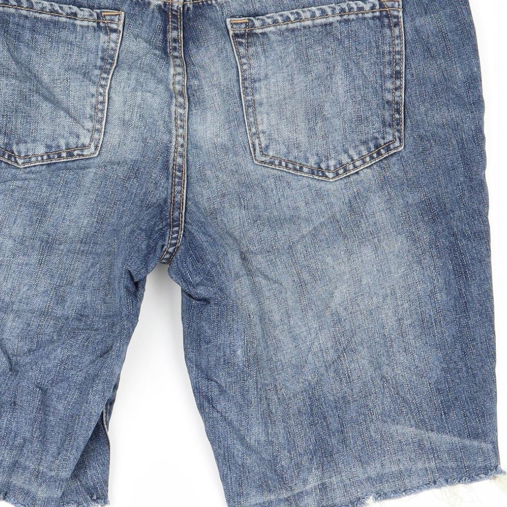 Gap Womens Blue  Denim Boyfriend Shorts Size 14