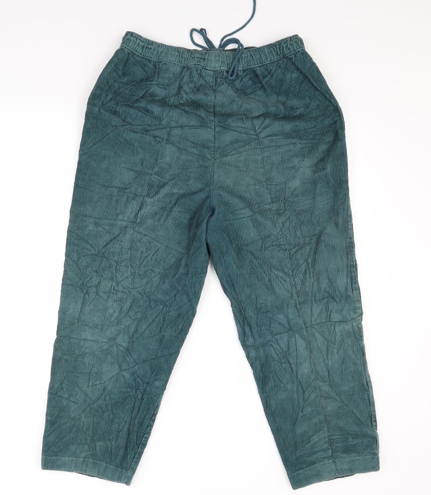 Preworn Womens Green   Trousers  Size 16 L26 in