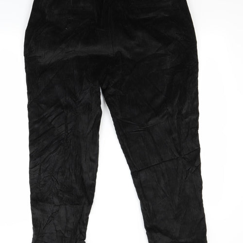 Toast Womens Black  Corduroy Trousers  Size 14 L27 in