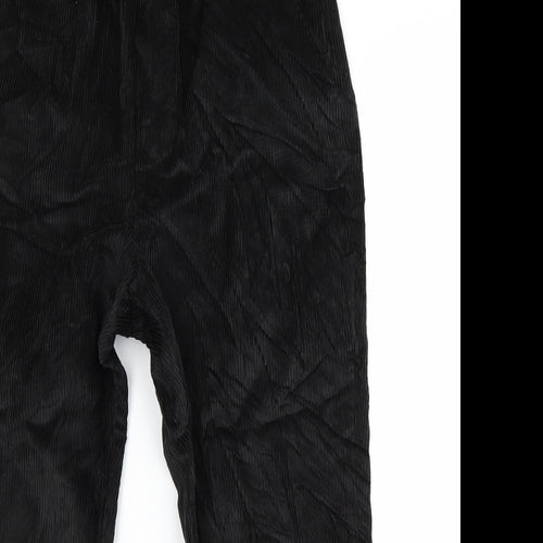 Toast Womens Black  Corduroy Trousers  Size 14 L27 in
